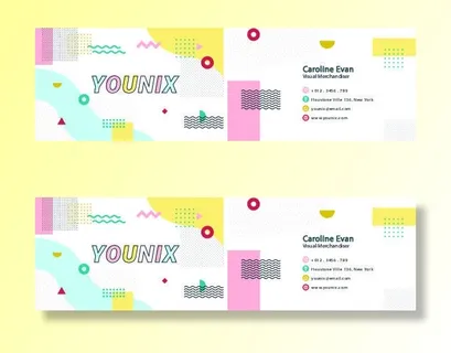 精美国外名片设计模板矢量素材