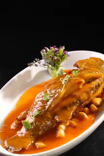 H00046蒜子烧鲈鱼0