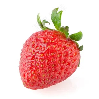新鲜的红色草莓水果高清图片