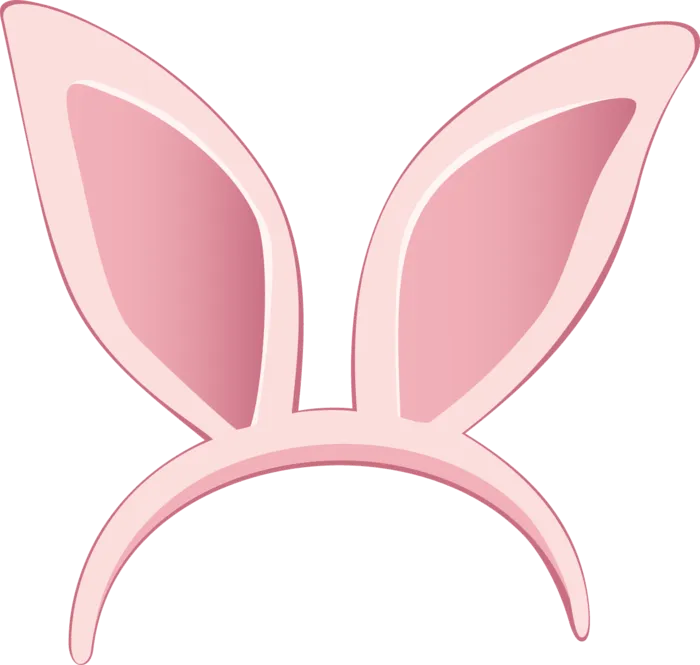 头戴兔耳朵兔年