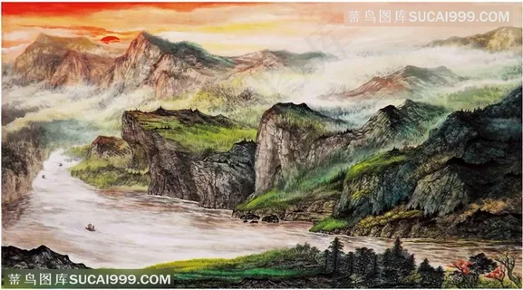 美翠碧烟霞79cm×110cm