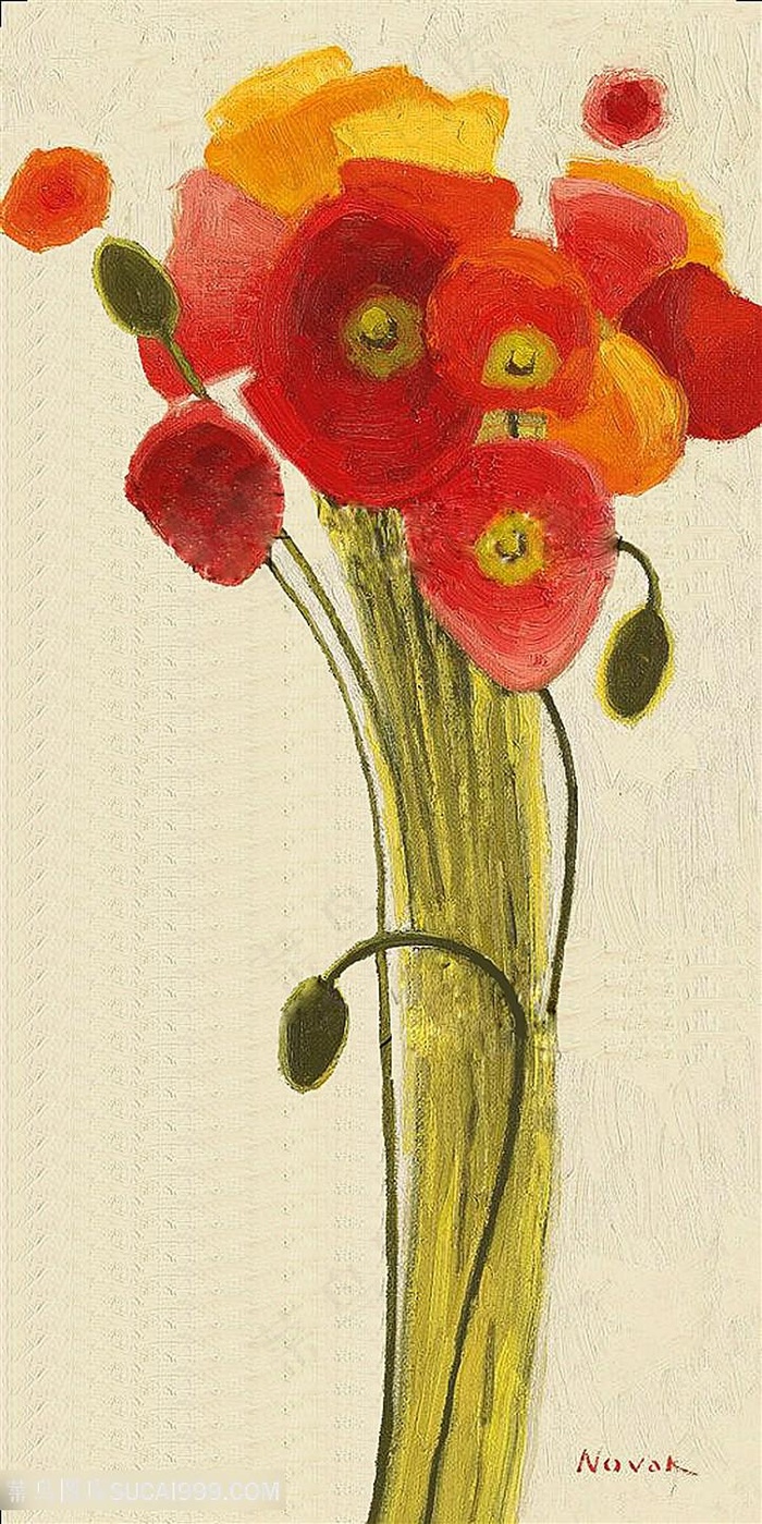 欧式花朵装饰画
