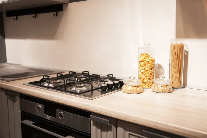 室内设计简约厨房台面灶台