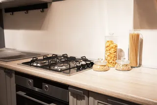 室内设计简约厨房台面灶台