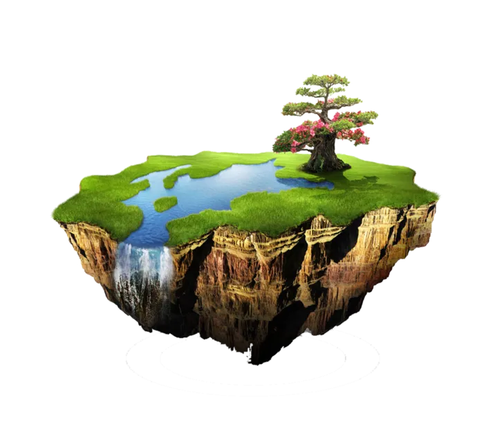 湿地树木绿色地球一小时素材