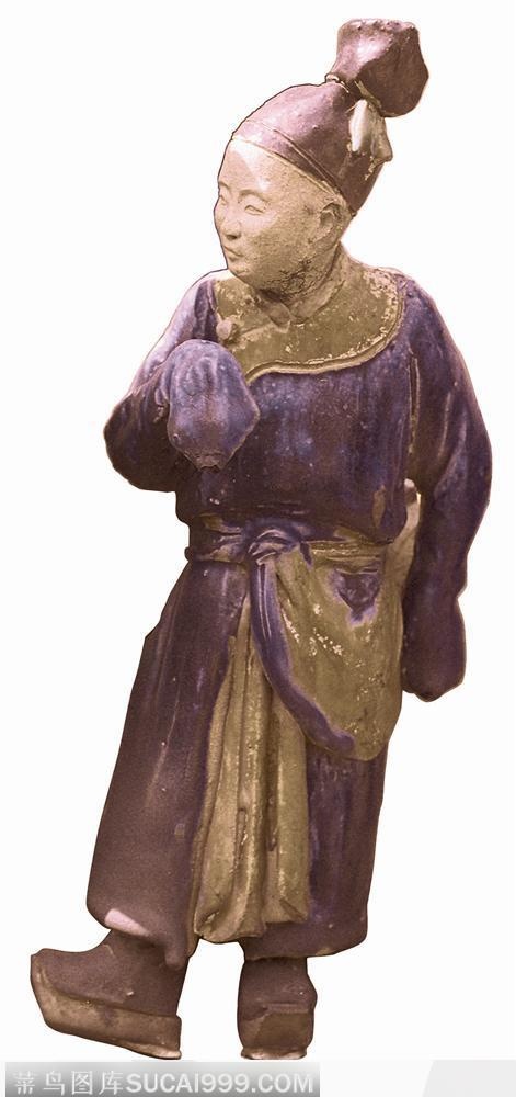 陈家祠陶塑-抬脚思考的青年