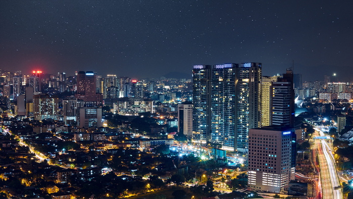 高清唯美城市夜景高楼大厦