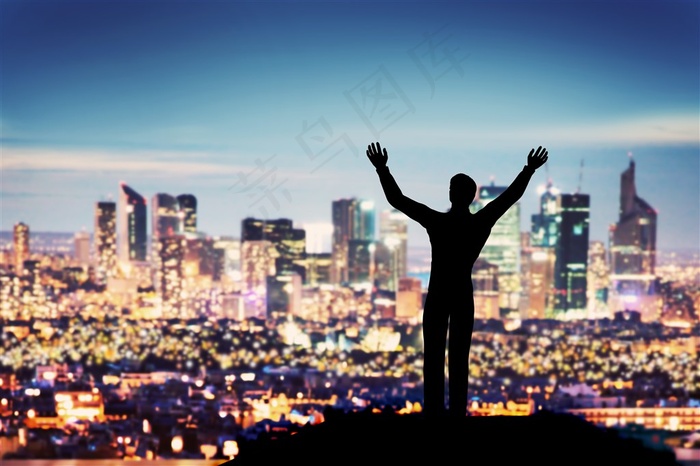 繁华都市与男士高清图片