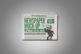 报纸排版展示样机