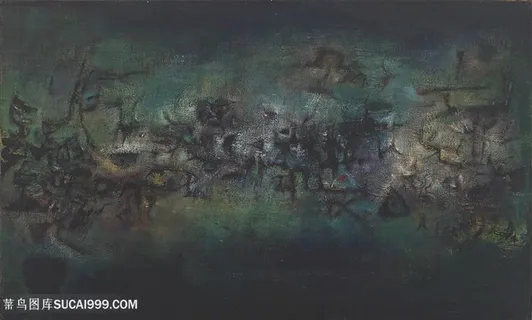 高清赵无极油画水墨时尚背景 高清赵无极油画水墨时尚背景