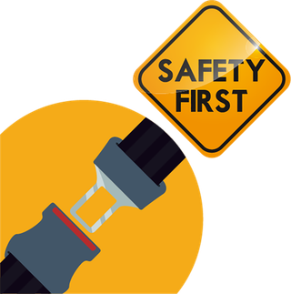 安全带卡通卡扣黄色