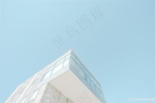 小清新楼房背景摄影