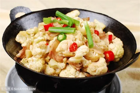 中华美食干锅菜花摄影图 中华美食干锅菜花摄影图