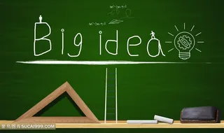 创意黑板粉笔黑板刷三角形