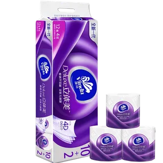 维达 立体美卷纸 130gx12卷／整件超市商品白底图免抠实物摄影png格式图片透明底