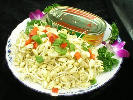2800凤尾鱼炒黄豆芽 2800凤尾鱼炒黄豆芽