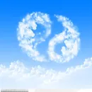 太极八卦形状的云朵