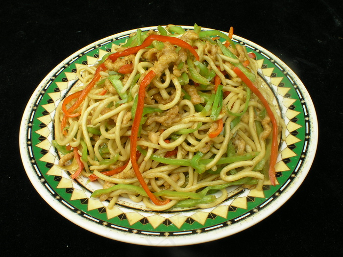 0771尖椒肉丝炒面