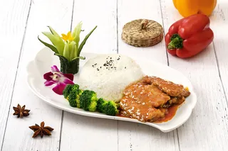 茄汁带鱼餐饮快餐盖浇饭产品成品高清大图