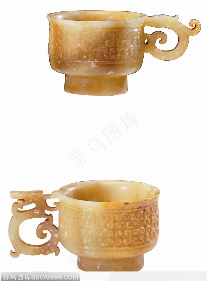 传统工艺品-漂亮的玉酒杯