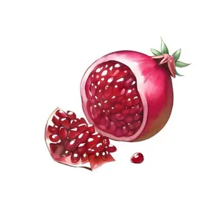 石榴水果免抠