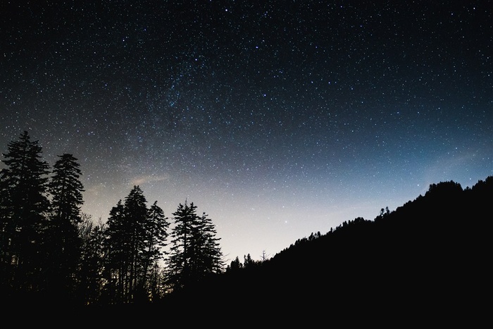 梦幻的星空摄影图片