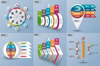 ppt素材3d数据图表模板可视化图形统计标签矢量图标模型ai源文件
