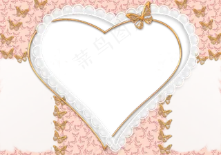 蝴蝶相框素材图片下载