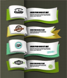 免抠创意书签标签