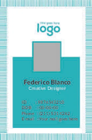 兰色工作证名片