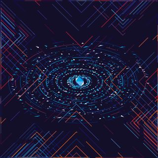 几何抽象粒子线条光线科技感网页banner展板背景AI矢量设计素材