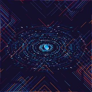 几何抽象粒子线条光线科技感网页banner展板背景AI矢量设计素材