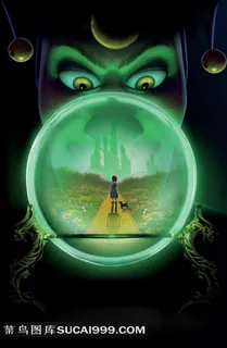 走在小路上女孩与小狗动漫海报