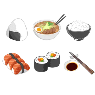 日式寿司餐点