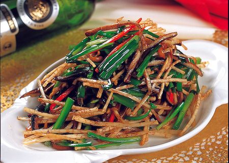 CXC02230韭菜香芋炒鳝丝