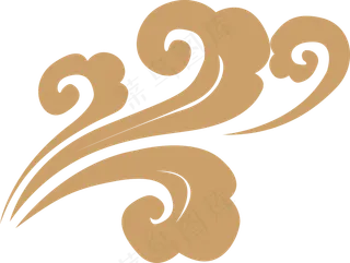 中式传统祥云中国风古典水纹吉祥图案免抠