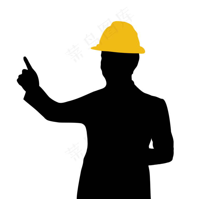 劳动剪影png