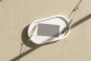 文艺光影单张名片样机