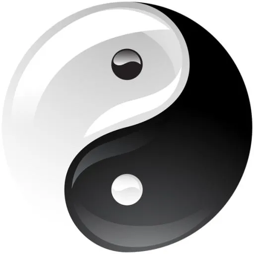Yin and yang PNG免抠(600x600)