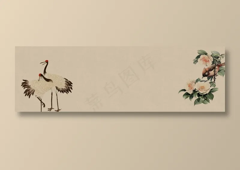 中国风水墨banner海报背景psd模版下载