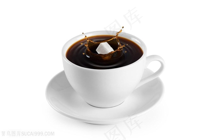 咖啡与白糖休闲饮食高清图