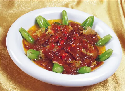 1009CS-0345蟹粉辽参烩海蜇 1009CS-0345蟹粉辽参烩海蜇