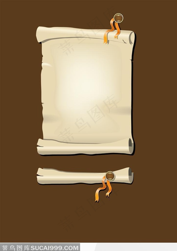 复古纸卷背景