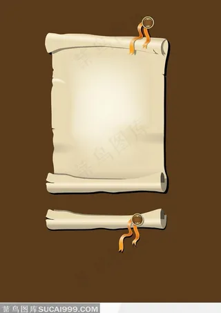 复古纸卷背景