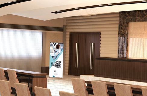 易拉宝样机 易拉宝效果图