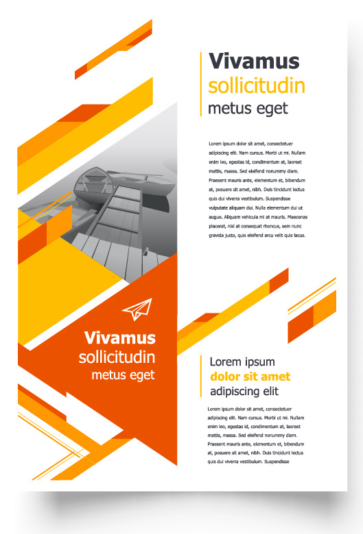 包装宣传册设计模板传单页抽象商务宣传册A4模板创意封面趋势宣传