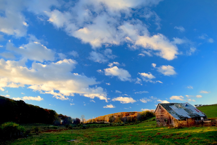 农场自然风光图片