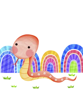 卡通画乡村振兴