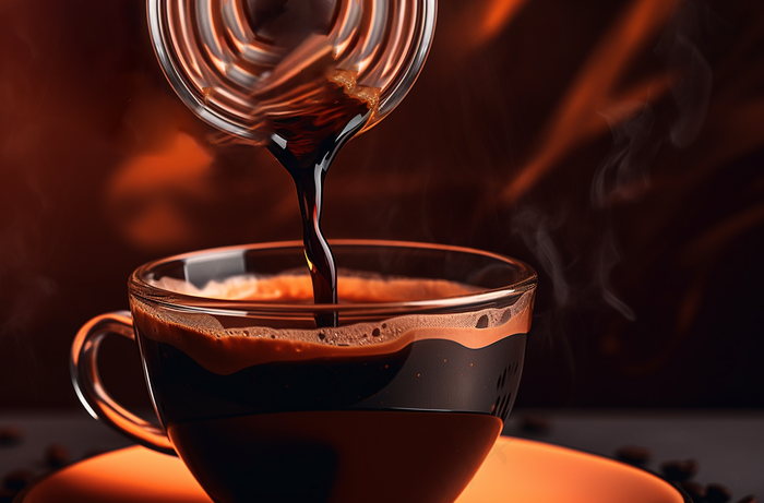 倒咖啡咖啡店摄影图