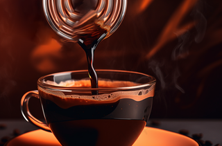 倒咖啡咖啡店摄影图